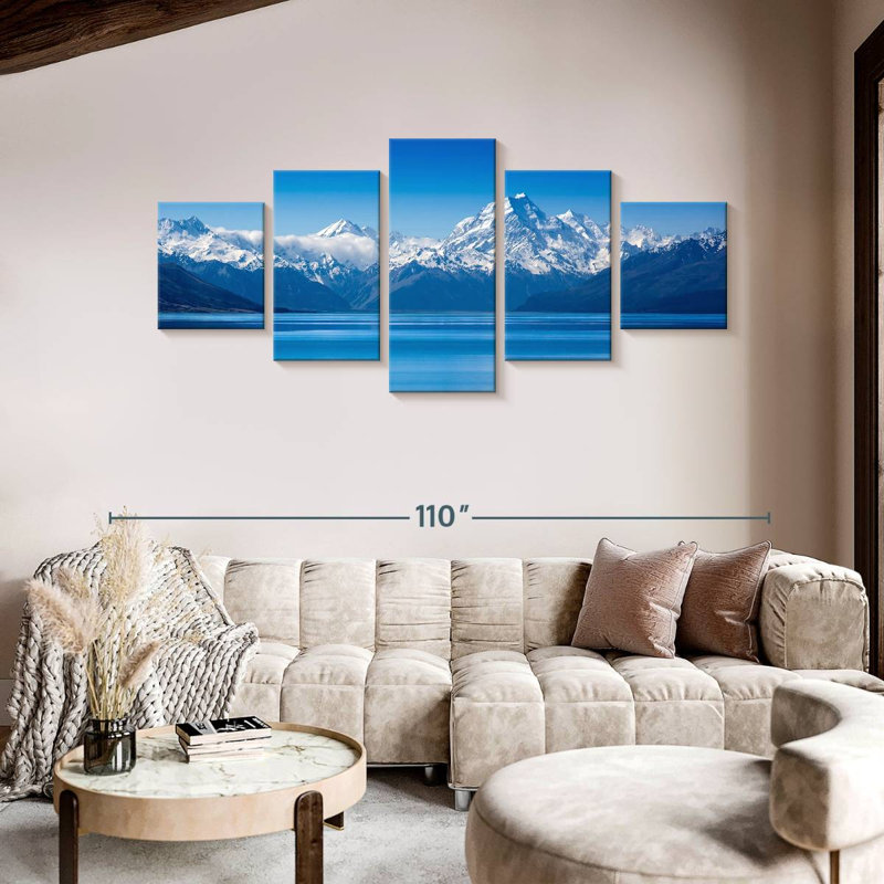 Blue Water Lake Tekapo, 42" H x 92" W