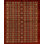Zarbof Wool Geometric Area Rug in Red