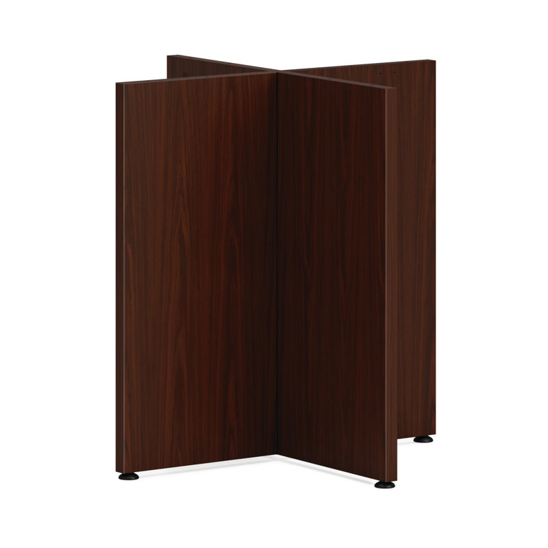 Table de réunion circulaire Mod, H 29 po x L 42 po x l 42 po, Acajou traditionnel