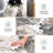 6'x9' Washable Abstract Marble Rug, Non-Slip Foldable Indoor Carpet for Bedroom Living Room Dorm, Gray-140085757-140085747