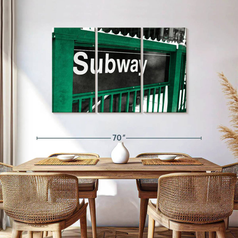 Mehar Subway Sign, 36" H x 57" W