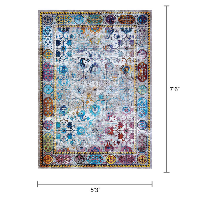 Douglus Indoor Rug, Rectangle 5'3" x 7'6"