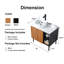 Ensemble de meuble-lavabo simple 32 po noir