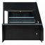 Lit mezzanine double en bois avec bureau, tablettes multiples et lumière RVB, table avec emplacement réglable-870893064