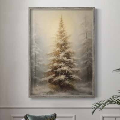 «Christmas Holiday Art», impression encadrée en bois massif
