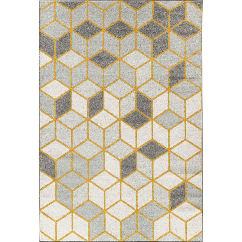 Wilhelm Geometric Area Rug, Rectangle 120 x 170cm