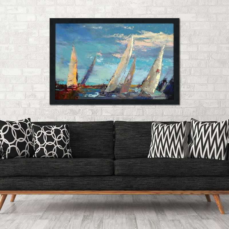 Magnificence par - Peinture, H 33,5 po x l 49,5 po x P 1 po, Cadre espresso