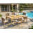 Grade-A Teak Wood Dining Set: 84" Amilo Rectangle Table And Akyee Arm Chairs #11AK3008-111994887