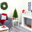 Arbre de Noël artificiel pin vert avec 35 lumières claires-814520133
