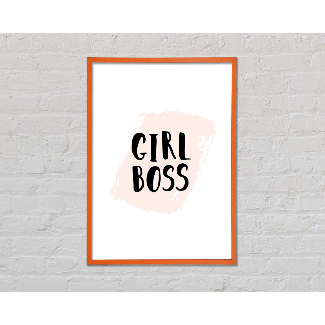 Girl Boss Gerahmter Druck Wandkunst