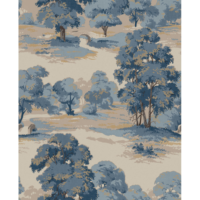Papier peint Sherwood Glade, Bleu