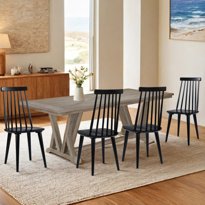 Izidora Solid Wood Slat Back Side Chair by Gracie Oaks