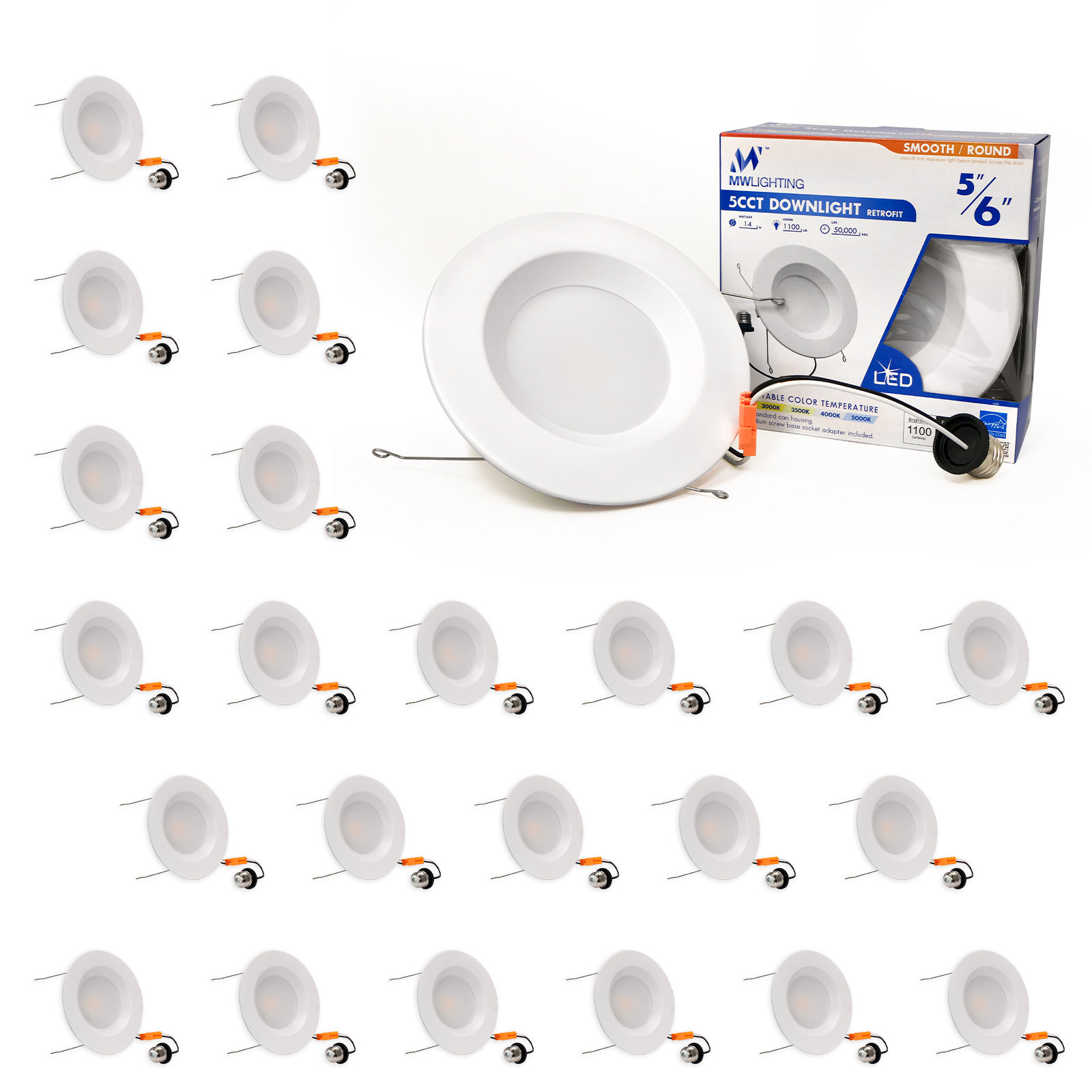 MW LIGHTING 6 Selectable Color Temperature Dimmable Air Tight IC