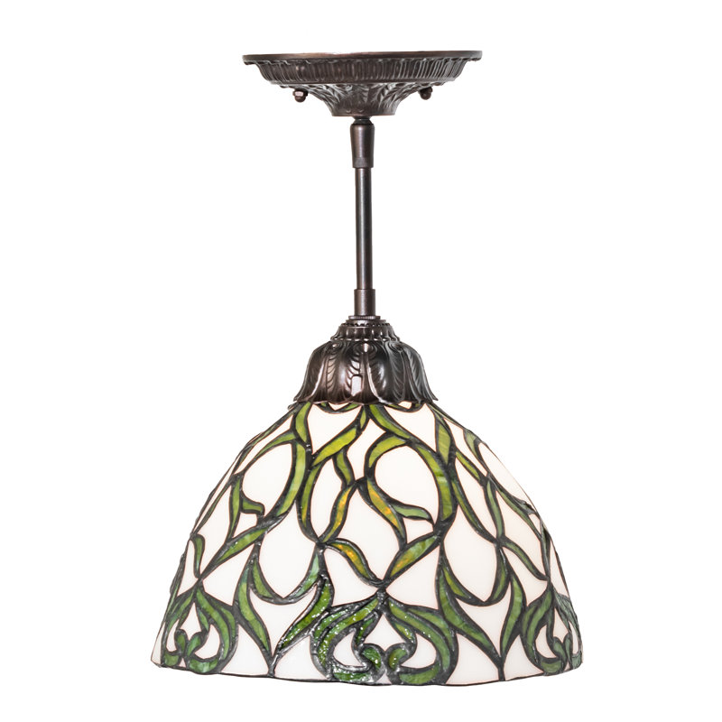 10" Wide Grand Tulip Medallion Mini Pendant