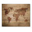 Ancienne carte du monde VII - reproduction rétro sur bois de pin naturel-58678883