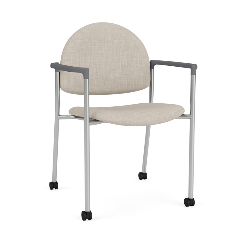 Chaise d'invité à chat avec roulettes, Argent, Plot Line neutre