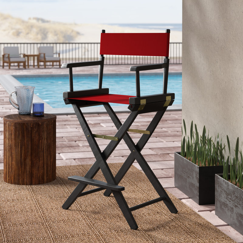 Chaise de réalisateur pliante Scoville, Rouge, Noir