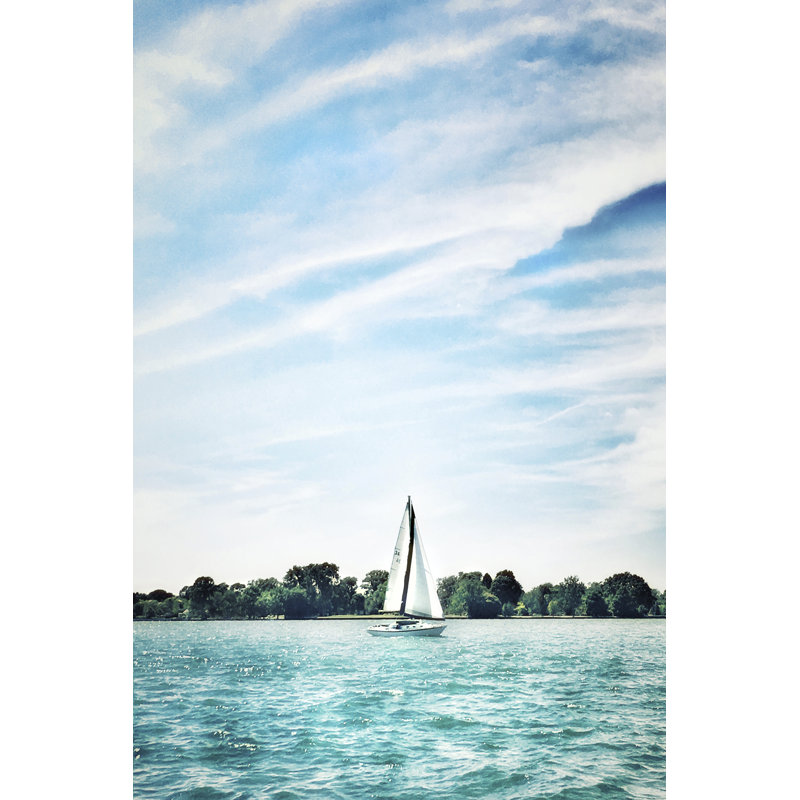 Scene Along the Water I by Golie Miamee - Photograph Print, 122cm H x 81cm W, Black Floater Framed