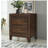 Walnut Finish Nightstand With 2 Ample Drawers