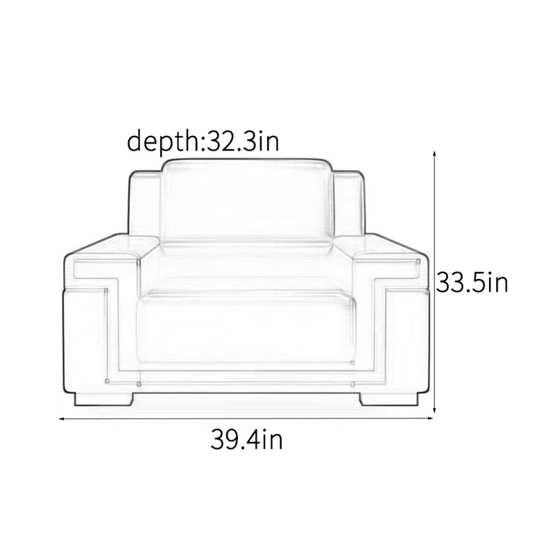 Chaise d'appoint simple et moderne