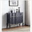 Armoire console au fini gris antique