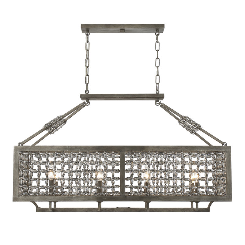 Lustre linéaire à 8 lumières Herma