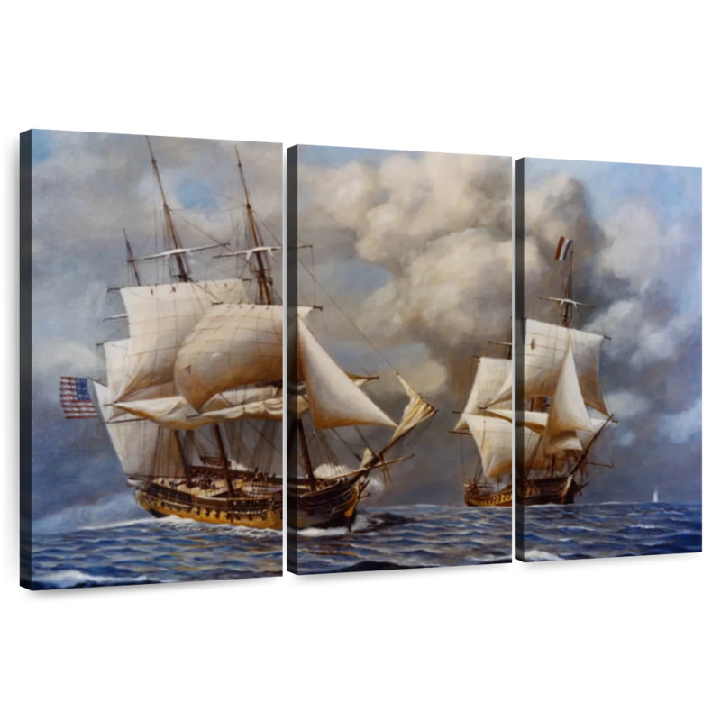 Mehar Naval Battle, 28" H x 45" W
