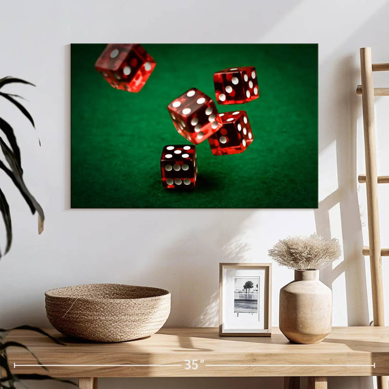 Senne Roll The Red Dice, 20" H x 30" W