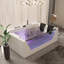 LED Modern 71" Whirlpool Jetted Bathtub Hydro Massage Freestanding Soaking Spa Bathtub Computer Control & Light