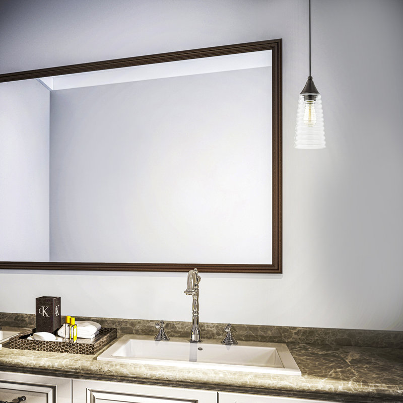 Luminaire suspendu conique à 1 lumière Wahl, Bronze anglais