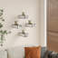Tablettes murales flottantes en verre Charleily