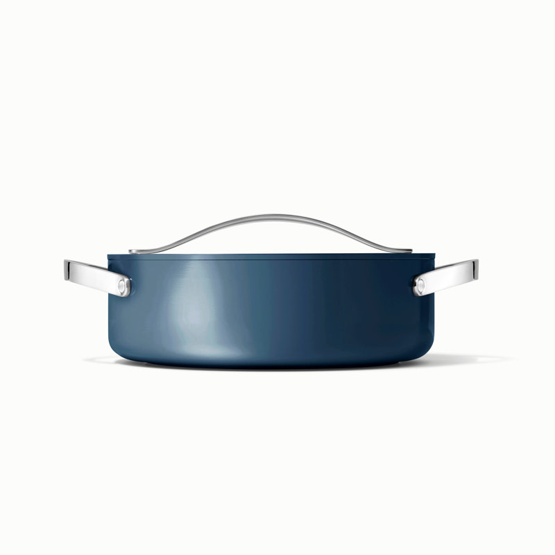 Caraway 6Qt Nonstick Ceramic Rondeau Pan W/ Lid, Navy