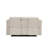 Light Gray Chenille Motion Loveseat W/Console