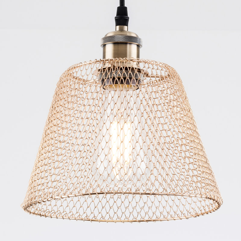 16cm H Metal Bell Lamp Shade ( Screw On ), Gold