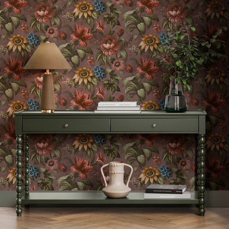 Superfresco Easy Gardenia Floral Wallpaper, Purple