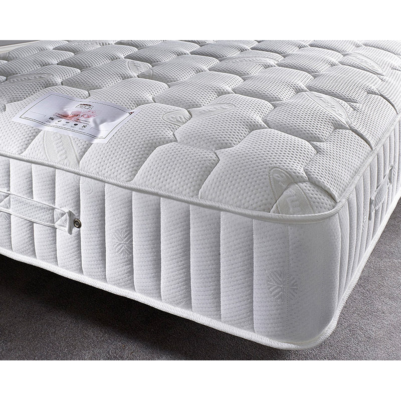 3500 Sovereign 28cm Pocket Sprung Memory Foam Quilted Mattress with Edge Support, Single (3')