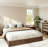Wood Platform Bed w/ Sturdy Wooden Slats, Floor-Standing Bed Frame, Modern Minimalist Design Space-Saving Bed Frame, No Box Spring Needed-1476152245