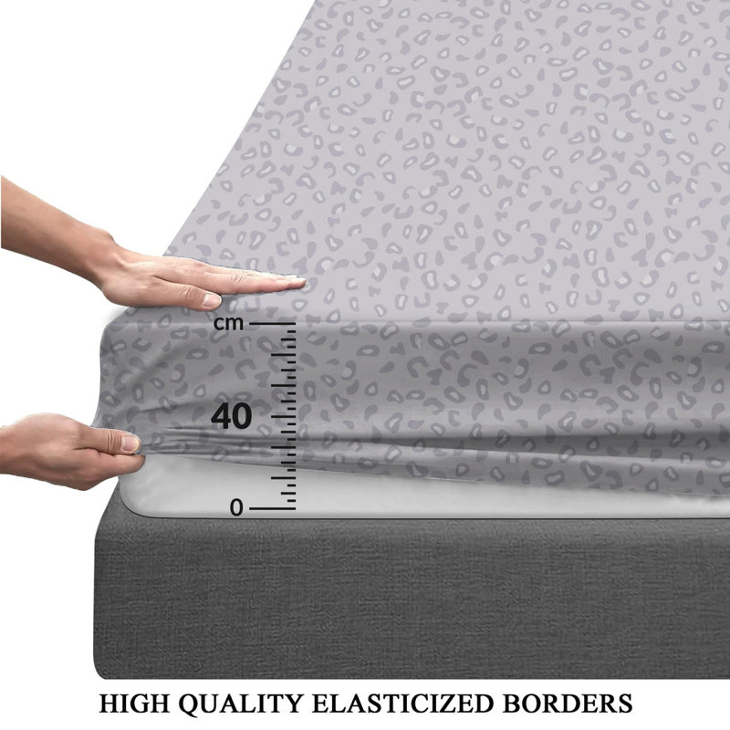 Microfiber Flatweave Fitted Sheet, Double (4'6)