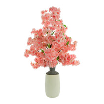 Goddess Vase with White Cherry Blossoms - CFA Design Group