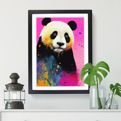 Panda Splatter Vol.1 - Single Picture Frame Painting