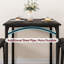 4-Piece Dining Set for 4, Rectangular Table with Upholstered Bench & 2 Chairs, Metal Frame-103727040