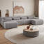 Canapé modulaire en forme de U en forme de nuage, canapé convertible 6 places avec repose-pieds, canapé en velours côtelé surdimensionné, aucun assemblage requis, éponge moelleuse et support à ressorts ensachés pour grand salon-249226751