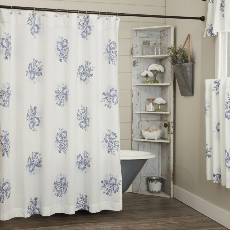 Lydia Blue Shower Curtain
