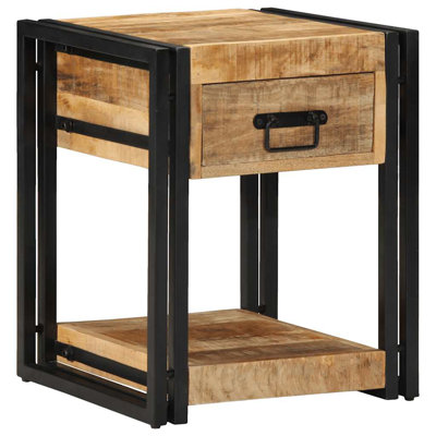 40cm W Iron Bedside Table
