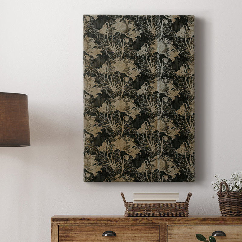 Reproduction abstraite rétro LV - galerie Cavas sur mesure, H 18 po x l 12 po
