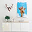 Chewing Giraffe - Wrapped Canvas Painting-55370535