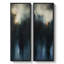 «Moody Deep Blue Abstract Misty Landscape», ensemble de 2 reproductions d'art murales encadrées sur toile 60 po x 20 po x 2 pièces, 60 po x 30 po x 2 pièces-1543868077-1543634901