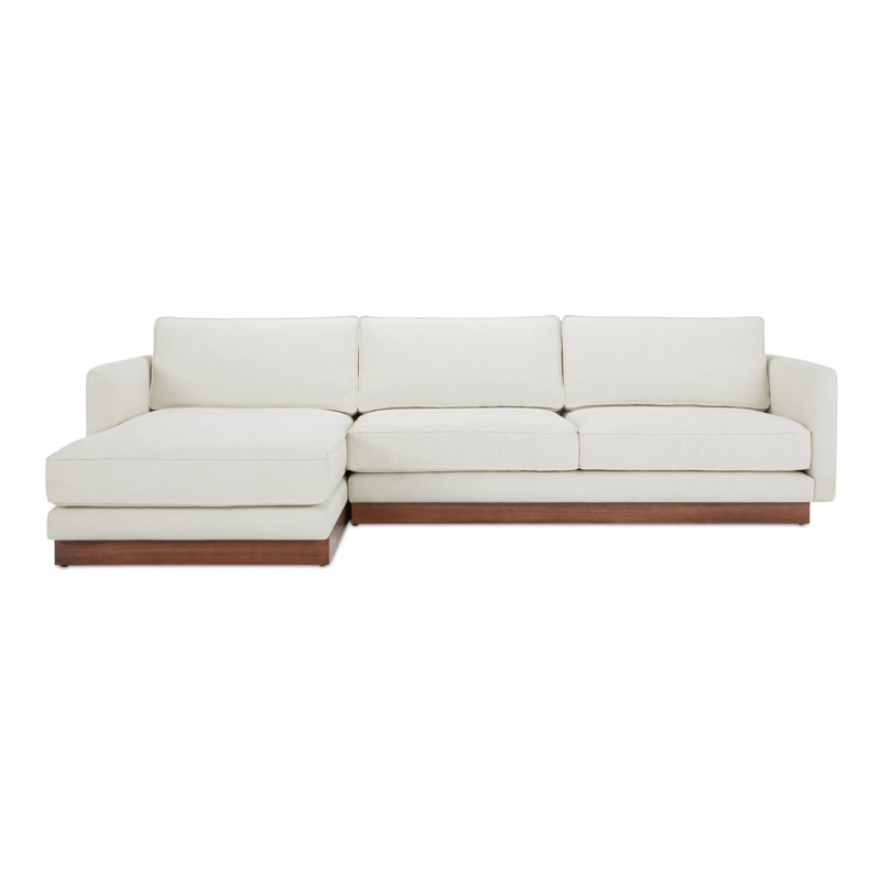Vernon 2 - Piece Sofa & Chaise, White, Right Hand Facing