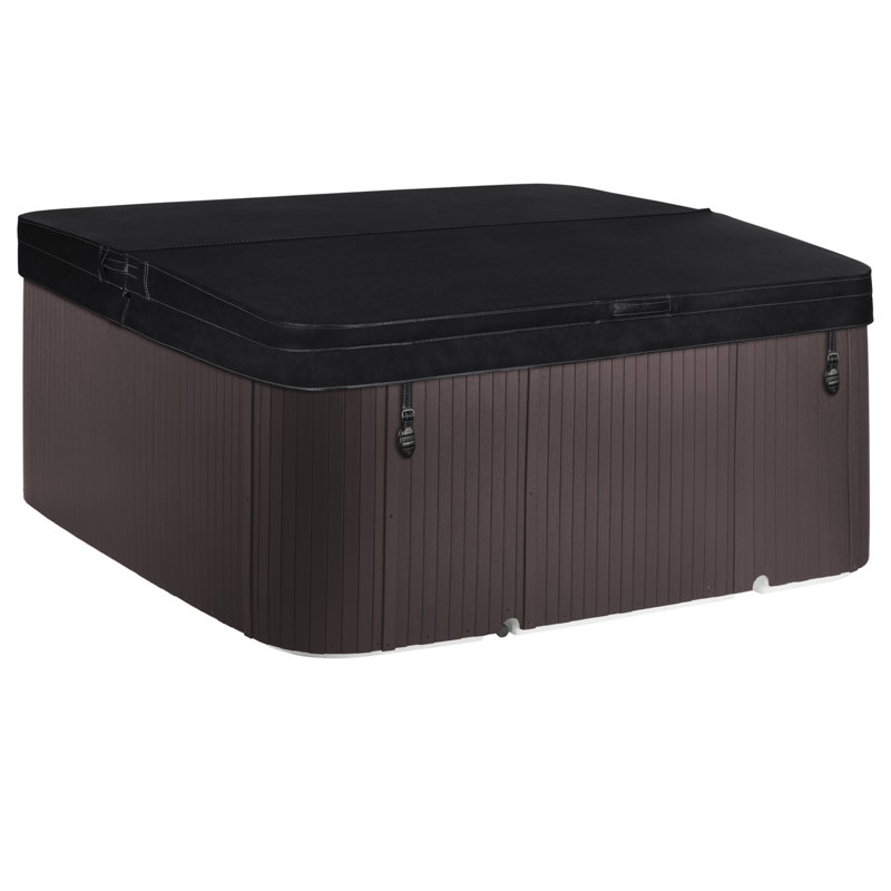 Lifesmart 7-Person Square Spa with Waterfall and LED Lights