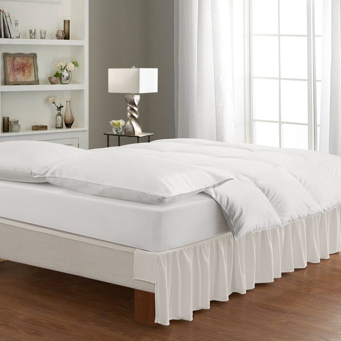 Charlton Home® Weeden Ruffled Wrinkle Resistant Wrap Around Bed Skirt ...